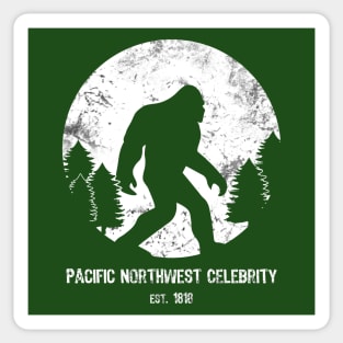 Bigfoot est 1818 Pacific Northwest Celebrity Sticker